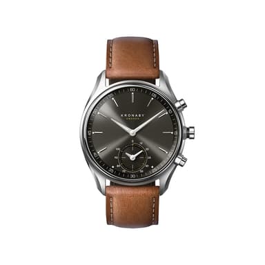 Kronaby Hybrid Smartklokke Sekel 43mm Stål Sort skive