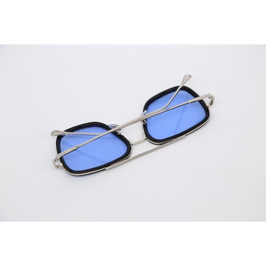 Fremskreden kompliceret Napier Solbriller med metallrammer og UV 400-beskyttelse, sølv / sort / blå -  Elkjøp