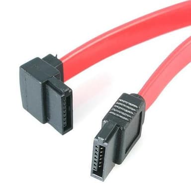 StarTech.com SATA12LA1, 0,3048 m, Hankjønn/hankjønn, Rød, 10 g, 128 mm, 0,7 mm