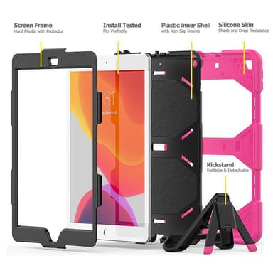 Etui med penneholder og stativ for 10,2'' iPad Pink