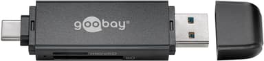 Goobay USB 3.0 - USB-C ™ 2-i-1 kortleser