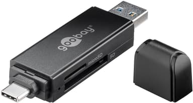 Goobay USB 3.0 - USB-C ™ 2-i-1 kortleser