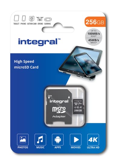 Integral 256GB V30 4K Micro SD card