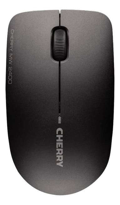 Cherry MW 2400, trådløs 3-knappers mus med rulle, batteriindikator
