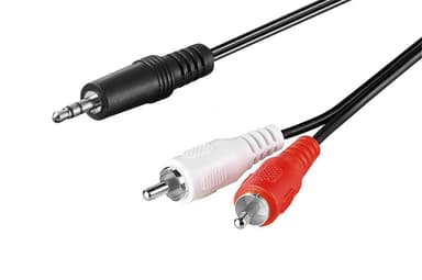 Goobay Lydkabel AUX-adapter  3,5 mm hann til stereo RCA hann  CU