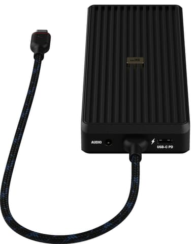 Unisynk 12 port 8K 100W USB-C hub (sort)