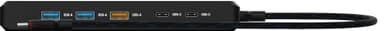 Unisynk 12 port 8K 100W USB-C hub (sort)