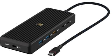 Unisynk 12 port 8K 100W USB-C hub (sort)
