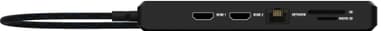 Unisynk 12 port 8K 100W USB-C hub (sort)