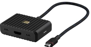 Unisynk 5-porters 8K 100W USB-C hub (sort)