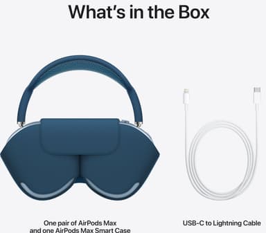 Apple AirPods Max trådløse around-ear hodetelefoner (himmelblå)