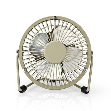 Bord-vifte | USB-Strøm | Diameter: 100 mm | 3 W | 1 Hastighet | Grå