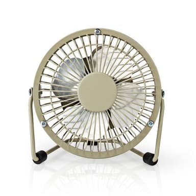 Bord-vifte | USB-Strøm | Diameter: 100 mm | 3 W | 1 Hastighet | Grå