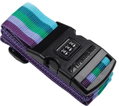Travel Blue Security Strap bagasjestropp m/ kodelås & navneskilt