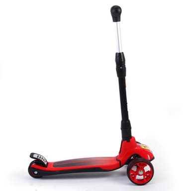 Ferrari sammenleggbar tvillingscooter for barn - rød.