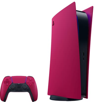 PS5 Digital Edition konsolldeksel (Cosmic Red)