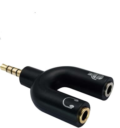 NÖRDIC Sound Adapter 3.5mm adapter for mikrofon og øretelefon