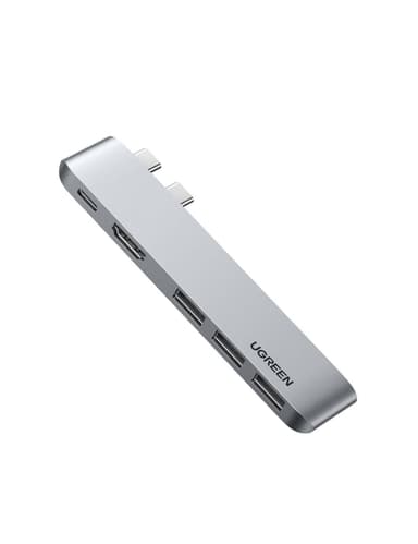 Ugreen 5Ports USB-C Docking Station HDMI 4K 30Hz USB C Gen 2 10Gbps PD 87W 3XUSB3.1 Port 5Gbps for MacBook M1, MacBook Pro og MacBook Air