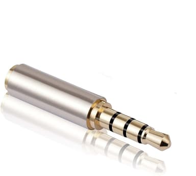 NÖRDIC 3.5mm kvinne til 2,5 mm mannlig lydadapter