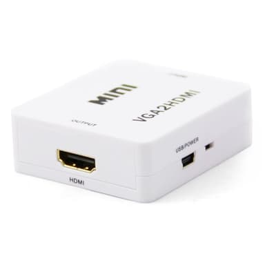 Nödisk VGA og lyd til HDMI-adapteren opp til 1080p i 60Hz