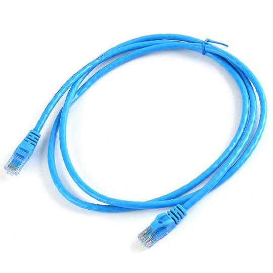 NÖRDIC Cat6 U / UTP Network Cable 2M 250MHz Båndbredde og 10Gbps Transmission Rate Blue