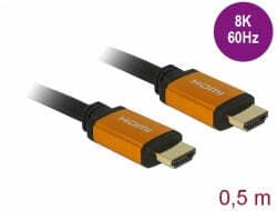 Delock 85729 HDMI High Speed 2M Cable 8K 60Hz 7680x 4320 Dynamic HDR 48Gbps Earc Game Mode VVR Clean Copper 99.99%
