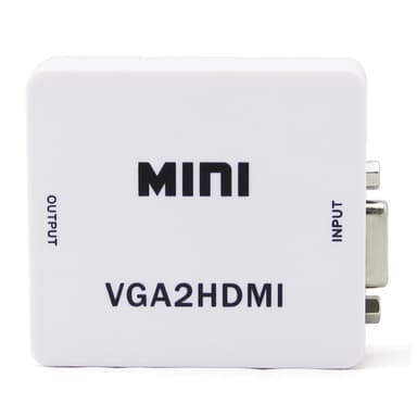 Nödisk VGA og lyd til HDMI-adapteren opp til 1080p i 60Hz