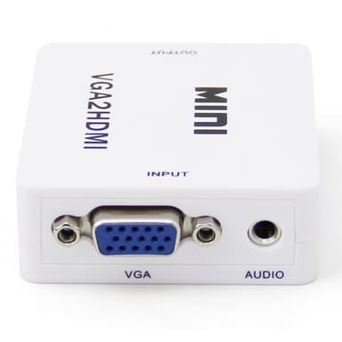 Nödisk VGA og lyd til HDMI-adapteren opp til 1080p i 60Hz