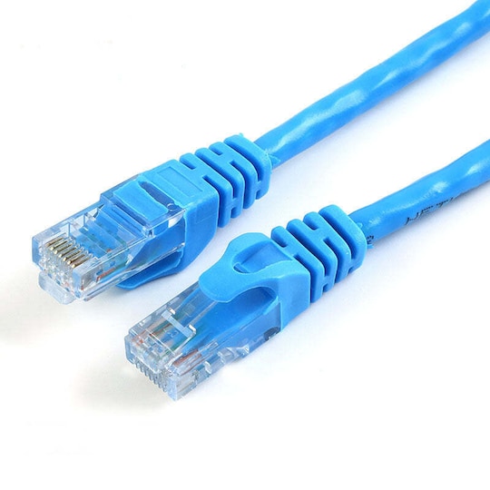 NÖRDIC Cat6 U / UTP Network Cable 2M 250MHz Båndbredde og 10Gbps Transmission Rate Blue
