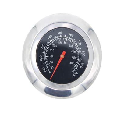 INF Analogt steketermometer for grill i rustfritt stål