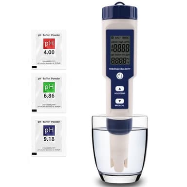 Digitalt pH-meter med fem funksjoner