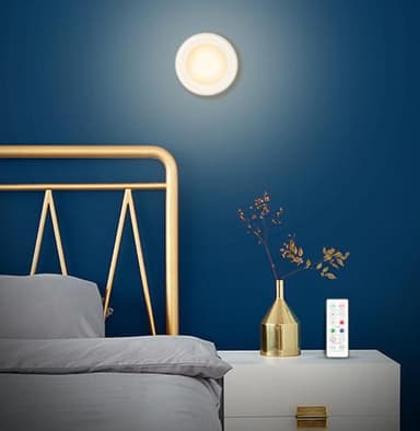 INF LED Spotlight-pakke med 6 lys med 2 fjernkontroller