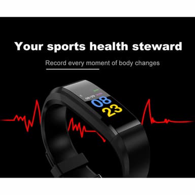 Fitnessband with heartrate monitor & blood