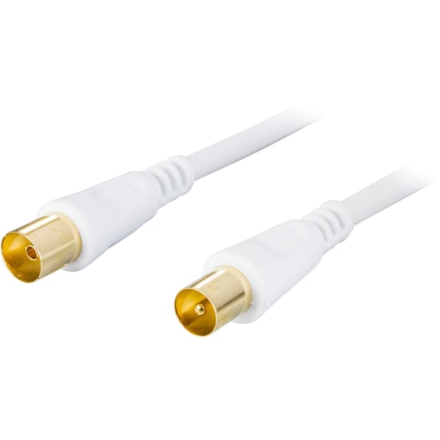 deltaco Antenna cable, 75 Ohm, gold-plated connectors, 5m