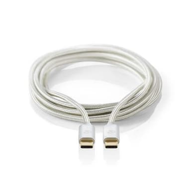 USB 3.1 GEN 2 Sync, Lade- og AV-Støttekabel | Gullbelagt 1,0 m | USB-Câ„¢ Hann til