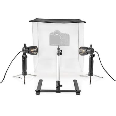 Fotostudiosett | 40 x 40 cm | 6500 K | Sammenleggbart