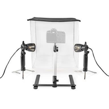 Fotostudiosett | 40 x 40 cm | 6500 K | Sammenleggbart