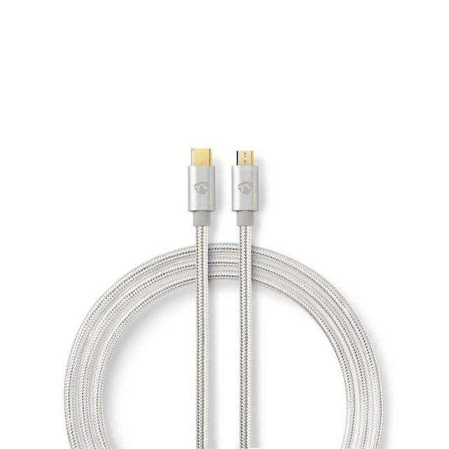 USB 2.0-Kabel for Synkronisering og Lading | Gullbelagt 3,0 m | USB-Câ„¢ Hann til