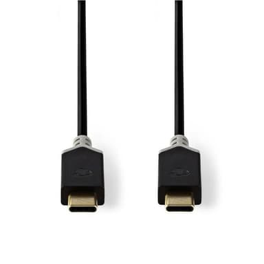 USB 3.1-kabel (Gen1) | Type-C, hann - Type-C, hann | 1,0 m | Antrasitt