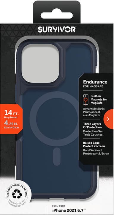 Survivor Endurance telefondeksel til iPhone 13 Pro Max (denim)