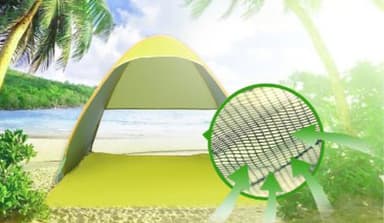 Strandtelt pop-up UV 40+ Grønn