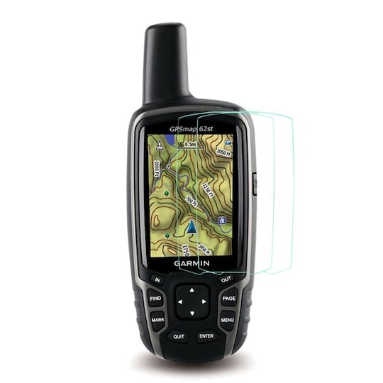 2-Pak Herdet glass skjermbeskytter Garmin GPSMAP 62st
