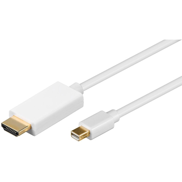 Goobay Mini DisplayPort/HDMIâ„¢-adapterkabel 1.2, gullbelagt