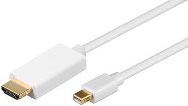 Goobay Mini DisplayPort/HDMIâ„¢-adapterkabel 1.2, gullbelagt