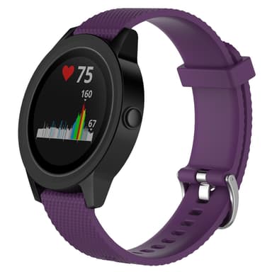 Garmin VivoActive 4S silikon lilla armbånd