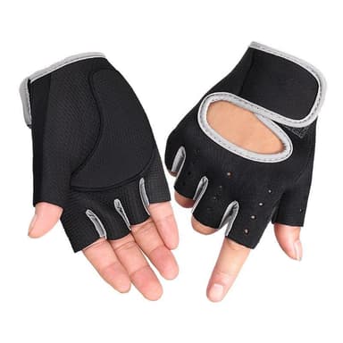 Halvfingerhansker for håndleddsbeskyttelse Svart / Grå (XL)