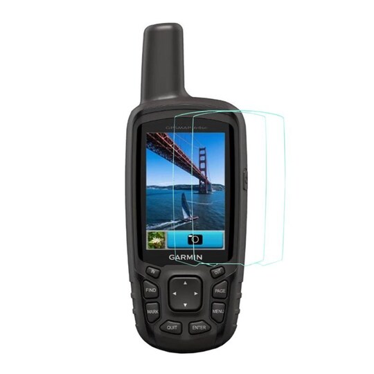 2-Pak Herdet glass skjermbeskytter Garmin GPSMAP 64sc