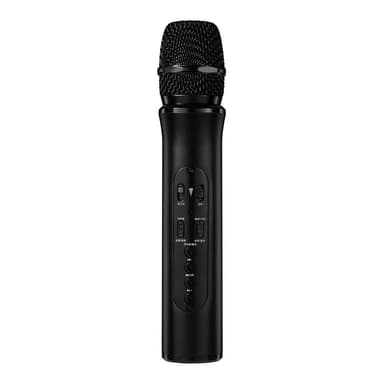INF Multifunksjonell trådløs karaokemikrofon K6L Svart