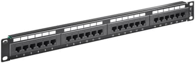 Goobay CAT 5e 19 tommer (48,3 cm) patchpanel, 24 porter