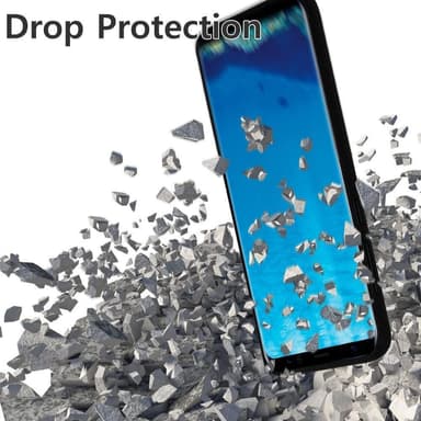 Samsung S 9 Plus -deksel med spor TPU / PC svart